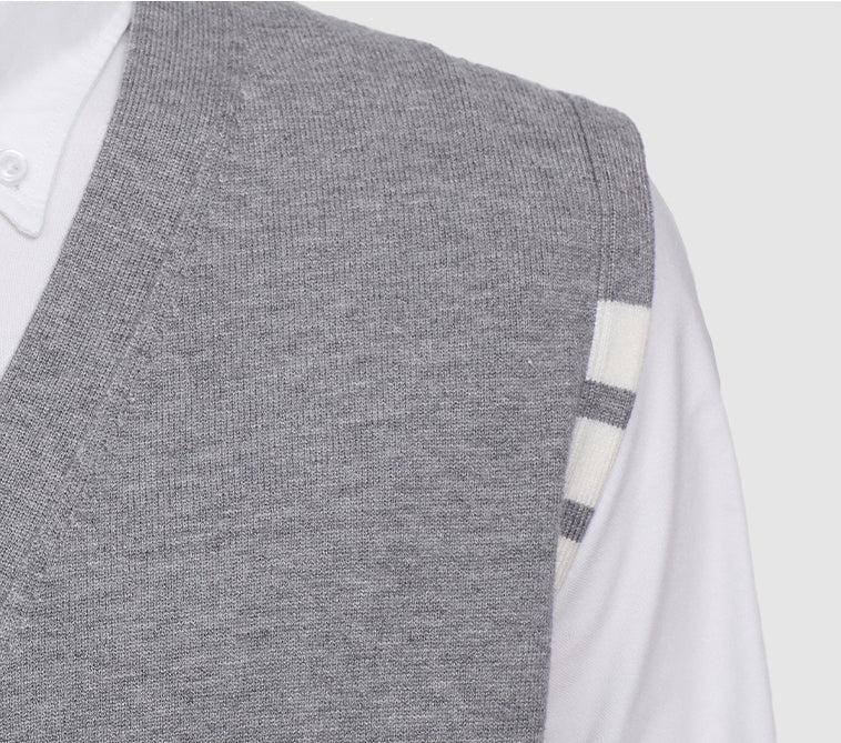 Classic V-Neck Knitted Cardigan Sweater