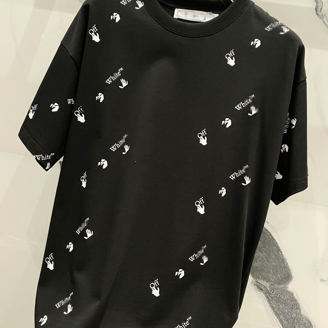 OFF-WHITEArrow Logo Cotton T-Shirt - Essential Black & White