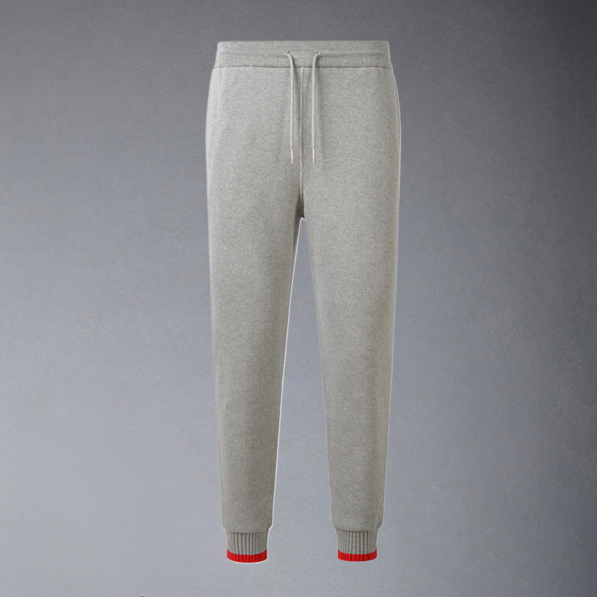Thom BrowneMen's Sports Pants - 100% Cotton with 4-Bar Stripe Detail