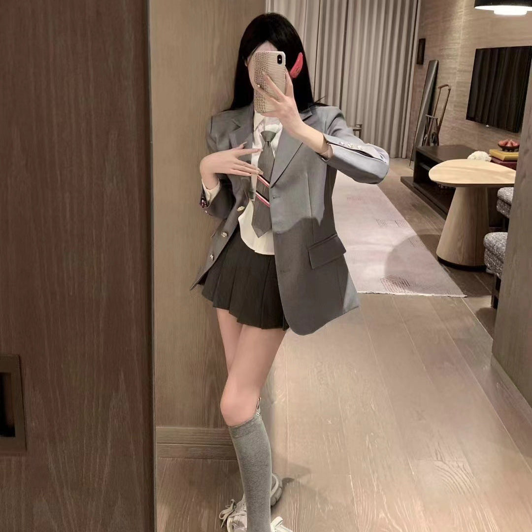 Women's Cotton Suit - Metal Button Front | Japanese Made
