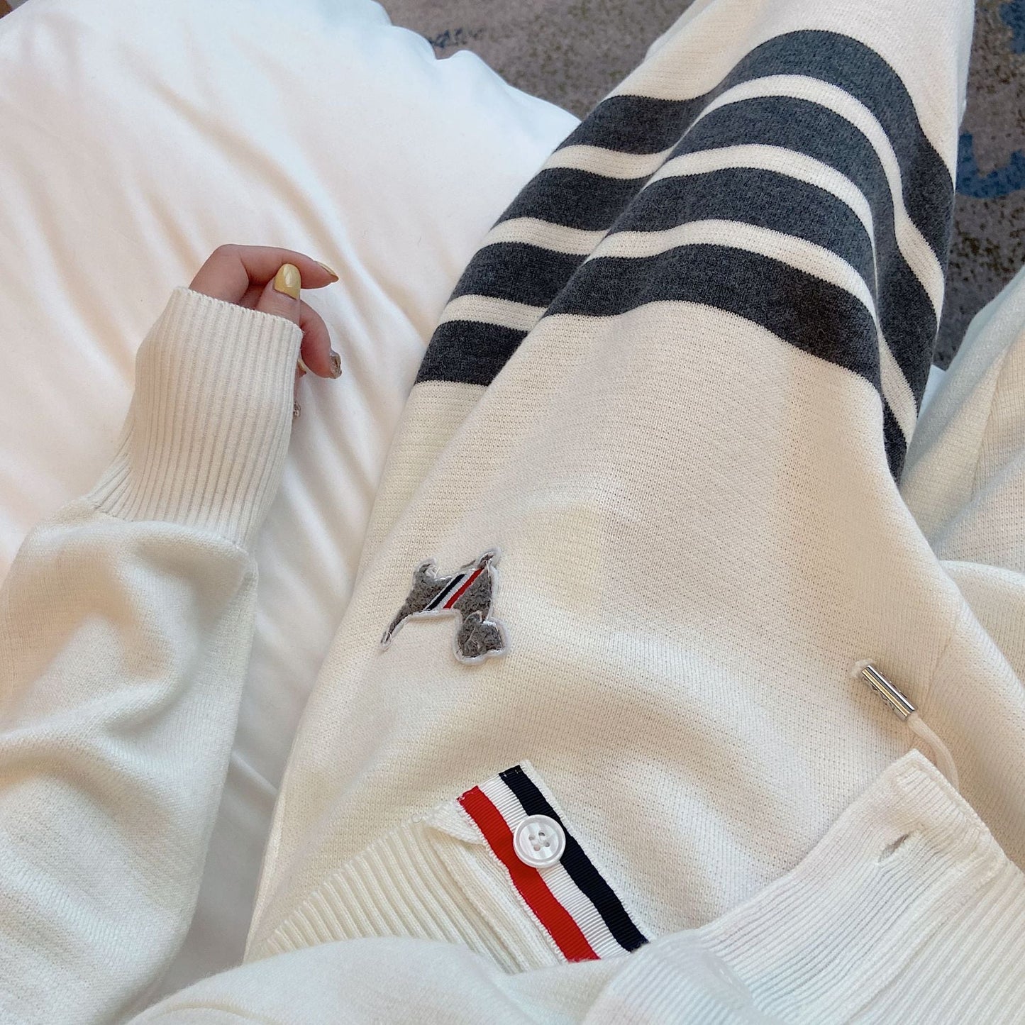 Thom BrowneWomen's Knitted Sports Suit - Premium Cotton Two-Piece Set with Mix & Match Options