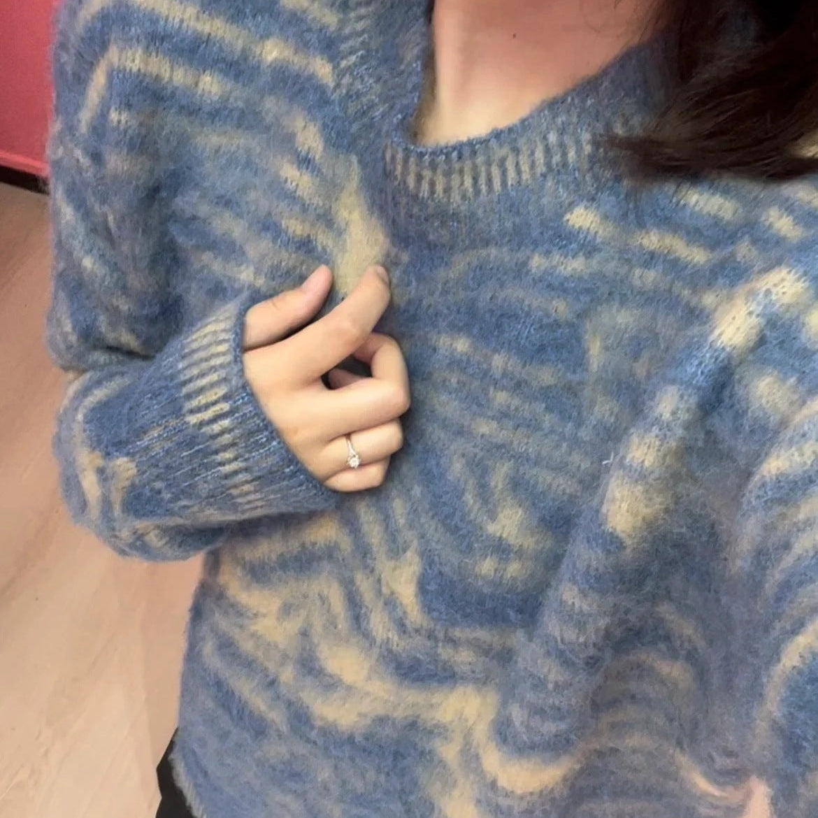 AMI PARISPremium Cotton Knitted Sweater - Classic Crew Neck
