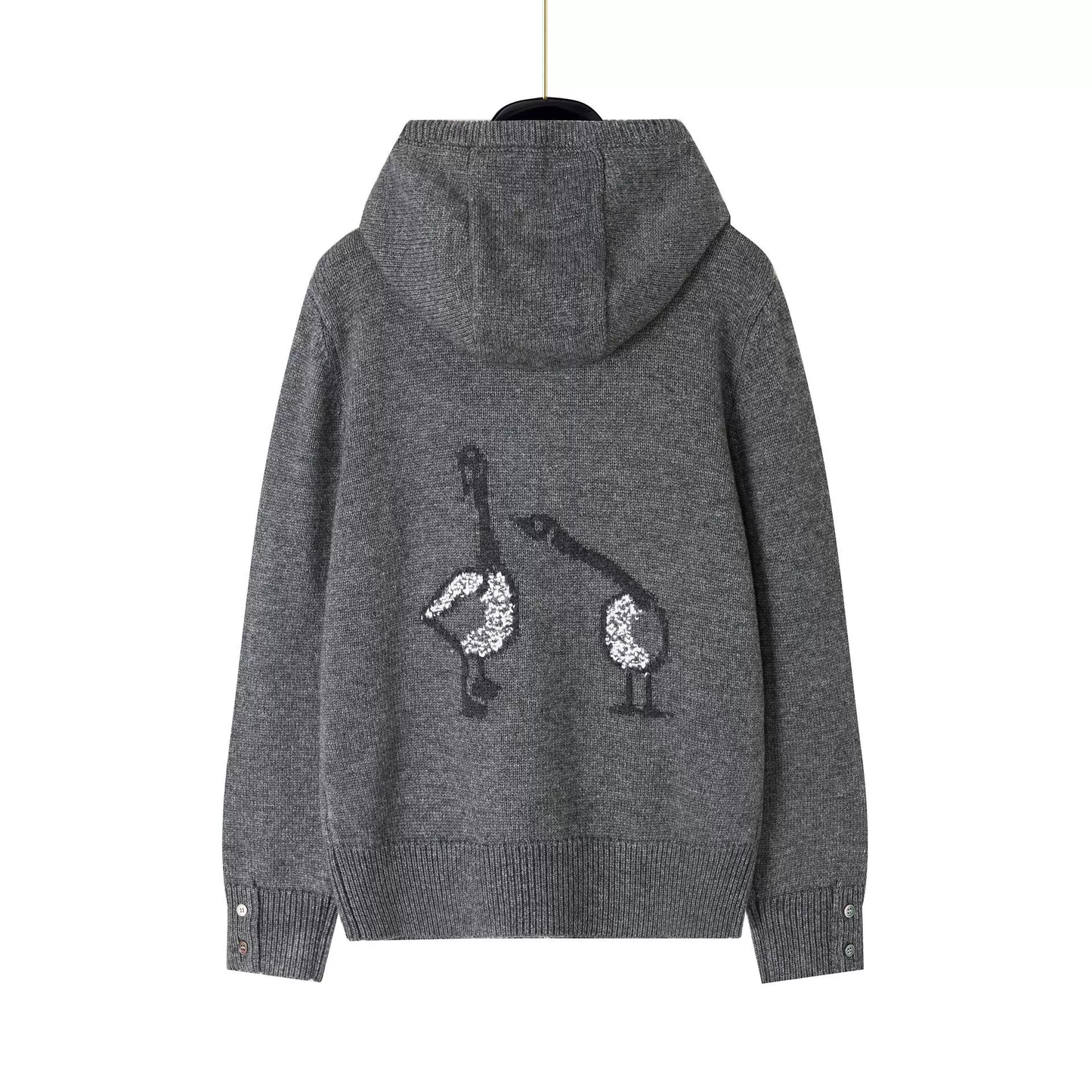Thom Browne4-Bar Cotton V-Neck Cardigan - Premium Hooded Sweater (2 Colors)