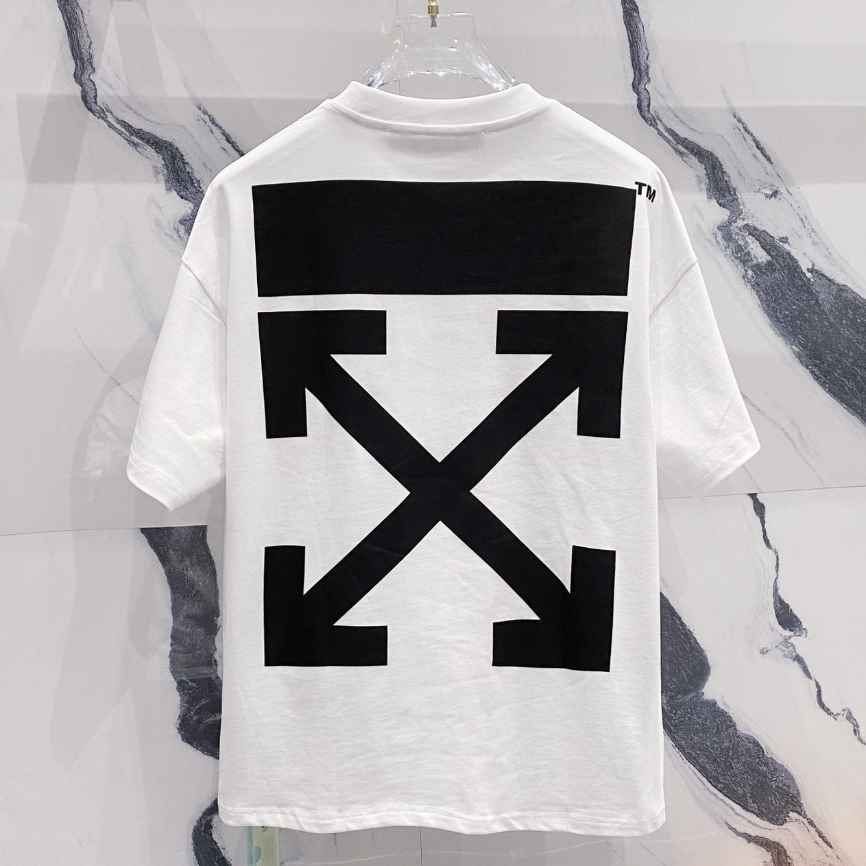 OFF-WHITEArrow Logo Cotton T-Shirt - Vibrant Color Collection