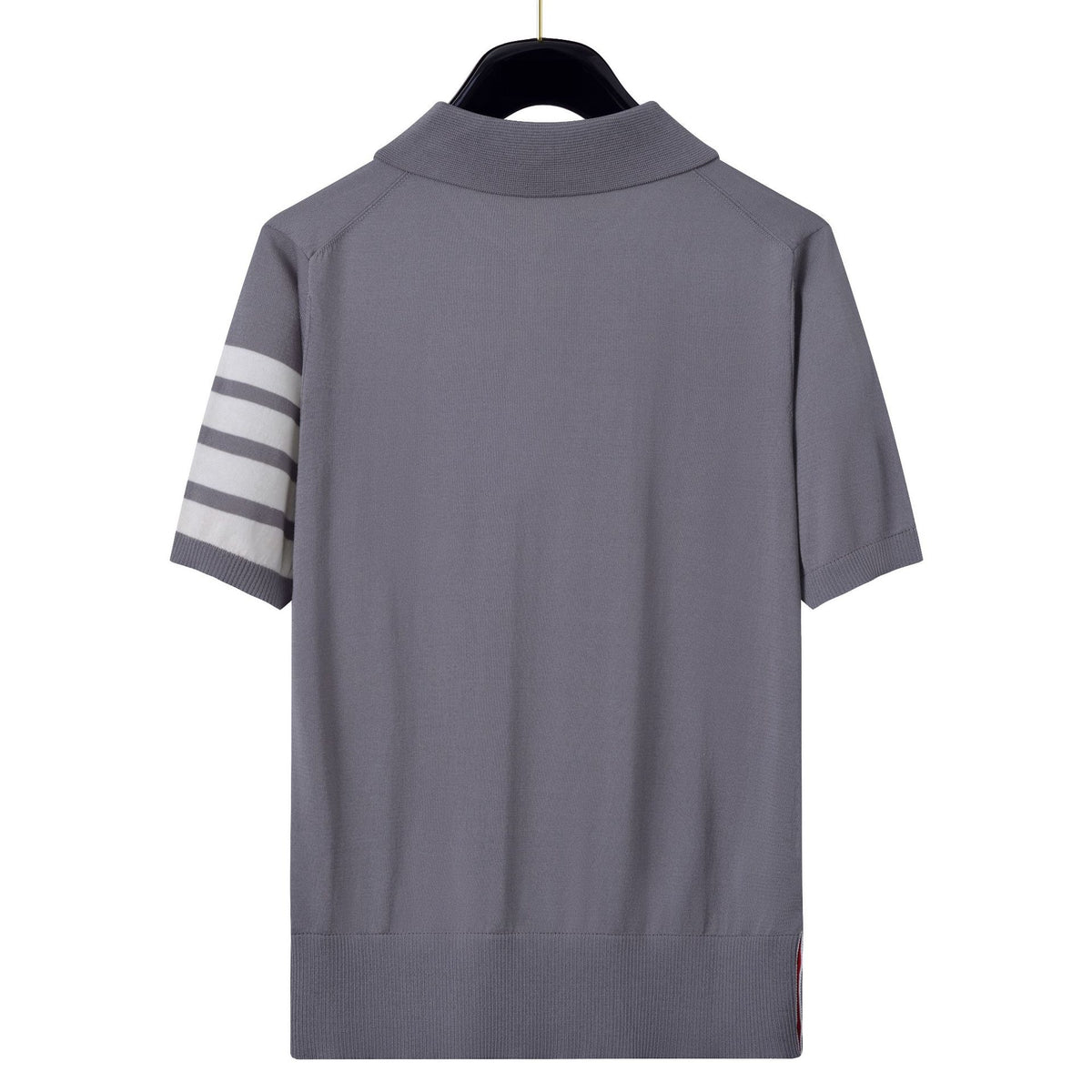 Thom BrowneMen's Nautical Knit Polo Shirt | 4-Bar Detail | Heritage Grosgrain