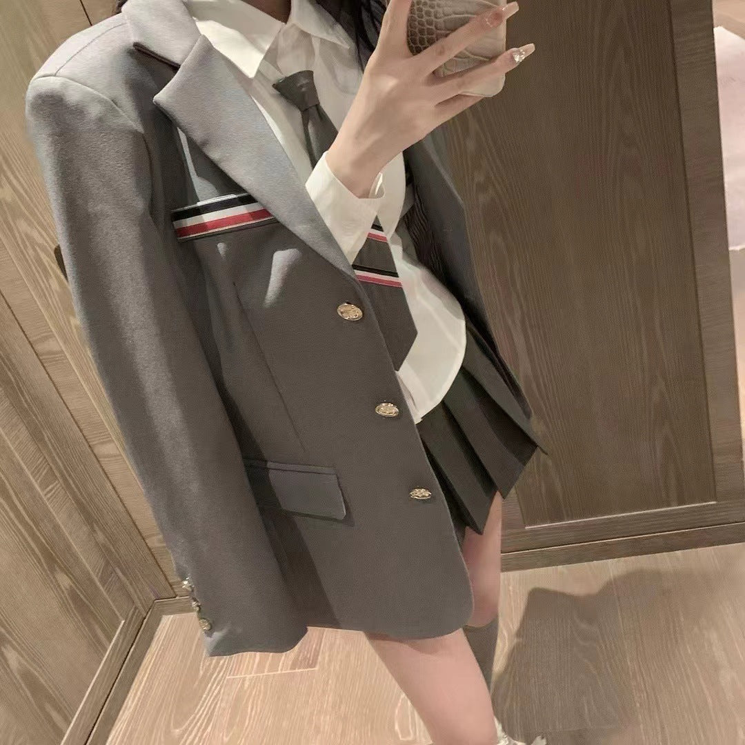 Women's Cotton Suit - Metal Button Front | Japanese Made