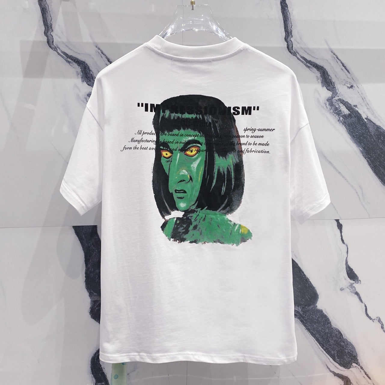 OFF-Whlte Arrow Logo Cotton T-shirt#24