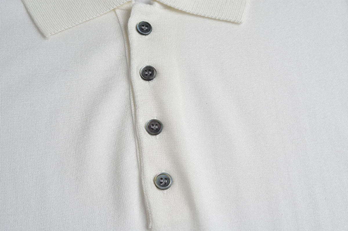 Thom BrowneMen's Nautical Knit Polo Shirt | 4-Bar Detail | Heritage Grosgrain