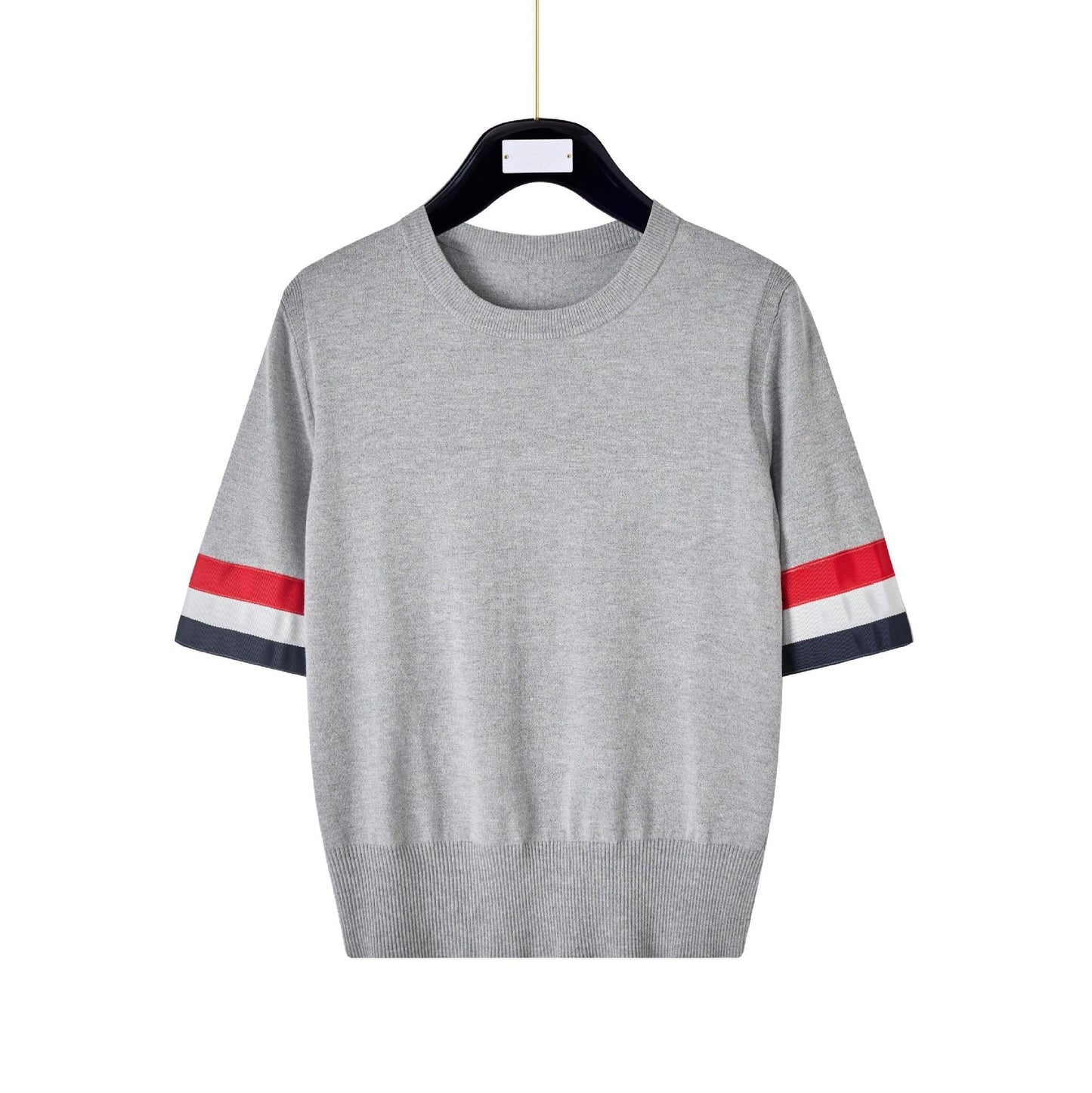 Thom BrowneSoft Knitted Cotton T-Shirt - Classic Button-Front Design