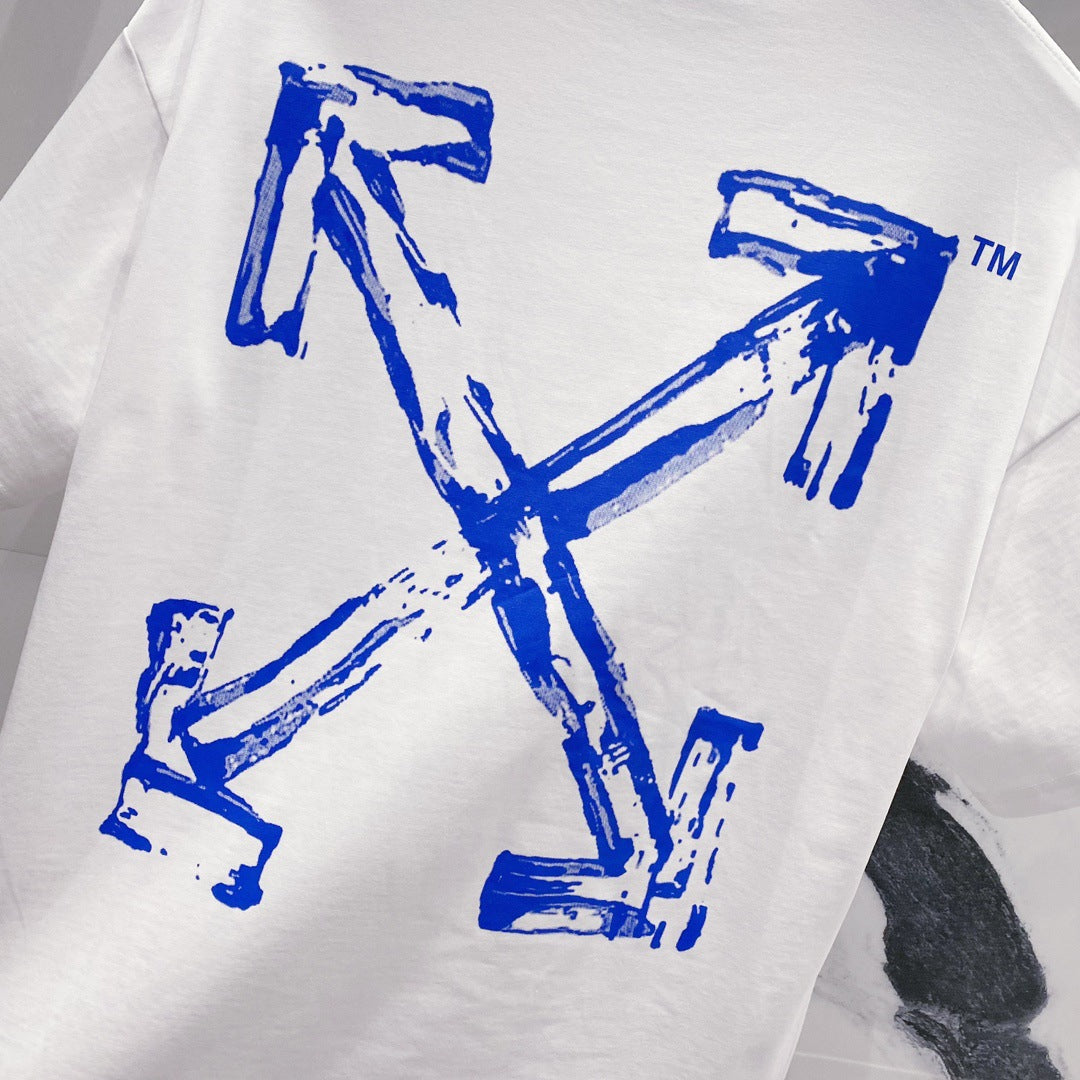 OFF-WHITEArrow Logo Cotton T-Shirt - Tri-Color Edition