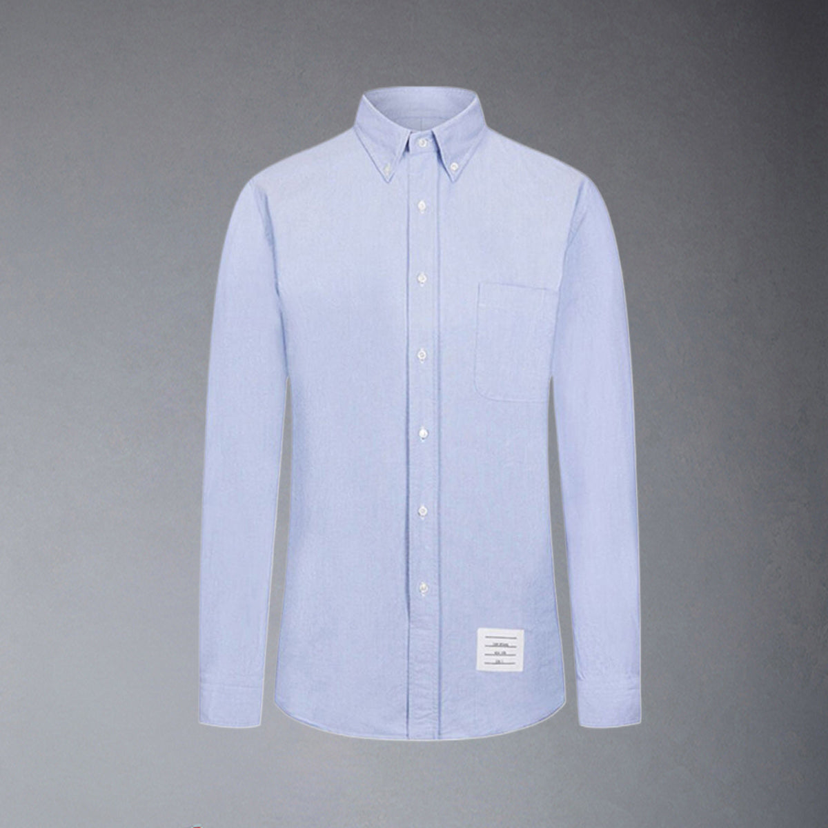 Thom BrowneMen's Business Oxford Shirt - 100% Cotton Button-Front Dress Shirt