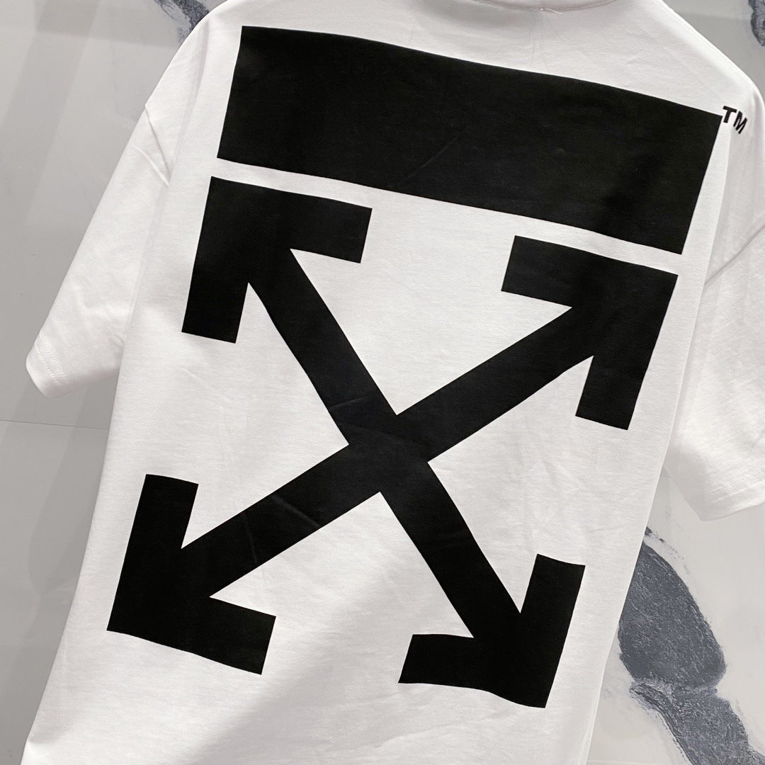 OFF-WHITEArrow Logo Cotton T-Shirt - Vibrant Color Collection