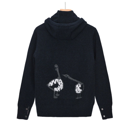 Thom Browne4-Bar Cotton V-Neck Cardigan - Premium Hooded Sweater (2 Colors)