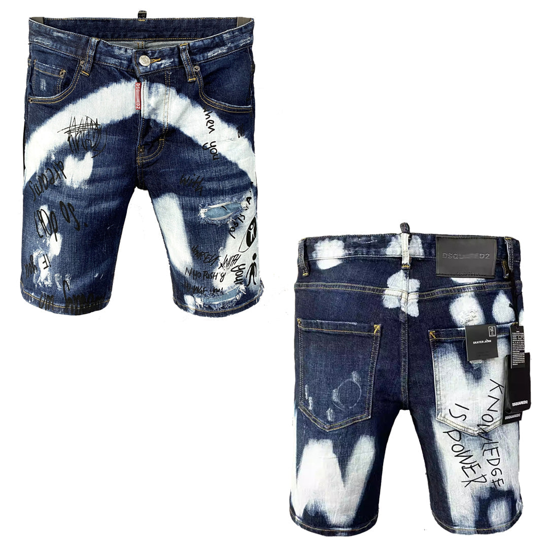 DSQ2 Short Jeans Ripped