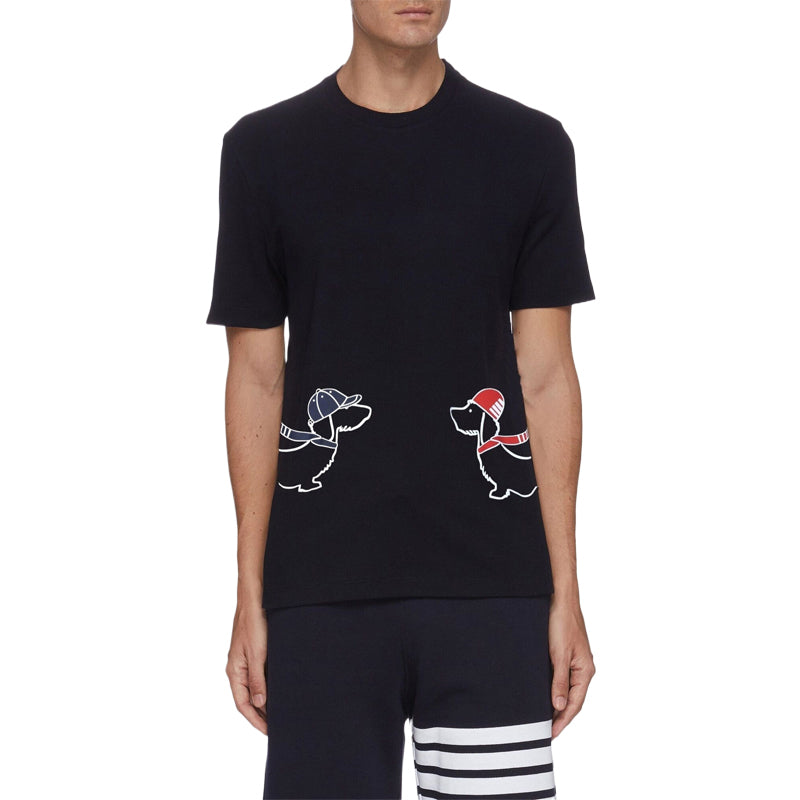 Thom BrownePuppy Embroidery T-shirt