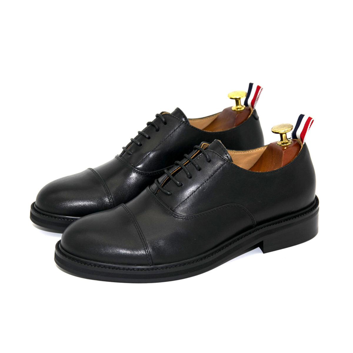 Thom BrowneMen's Premium Business Leather Shoes with Grosgrain Buckle - Timeless Quality