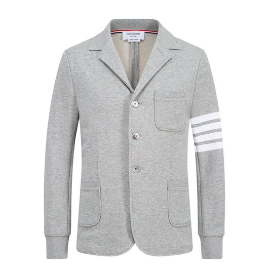 Thom BrowneColor Stripe Wool Suit Jacket | 80% Pure Wool | Signature Detail