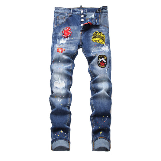 DSQ2 Stamp Ripped jeans