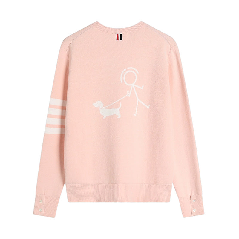 Thom BrowneStickman Puppy Cotton Wool Cardigan - Premium Knitted Sweater (3 Colors)