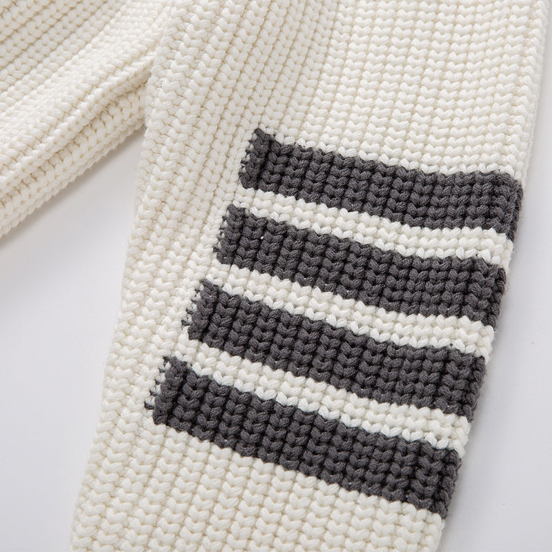 Thom BrowneMen's Classic Zip-Up Hooded Sweater with Drawstring