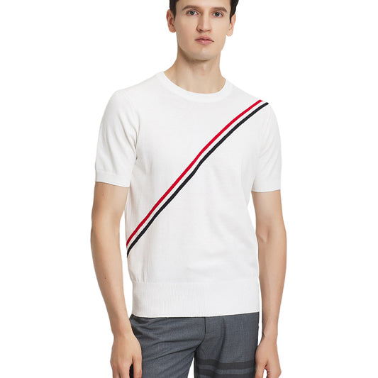 Striped Knit T-shirt