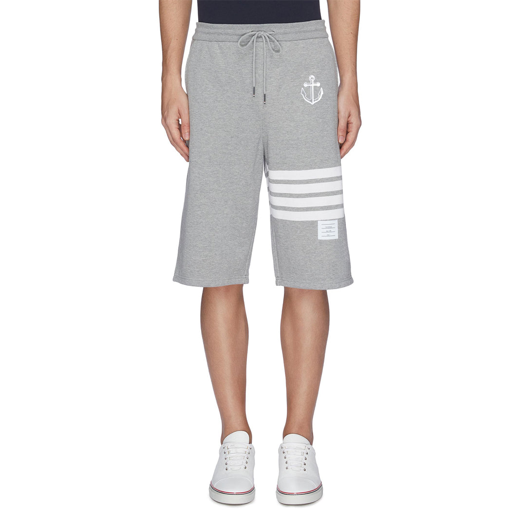 Thom BrowneMen's Sports Shorts - 100% Cotton Made in Japan with 4-Bar Detail