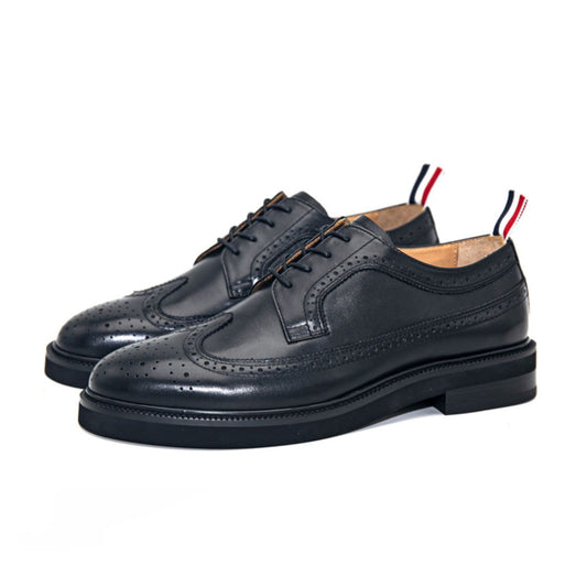 Thom BrowneMen's Premium Business Leather Shoes with Grosgrain Buckle - Essential Professional