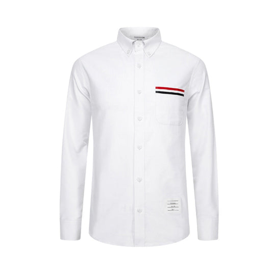 Men's Business Oxford Shirt - 100% Cotton Button-Front Dress Shirt