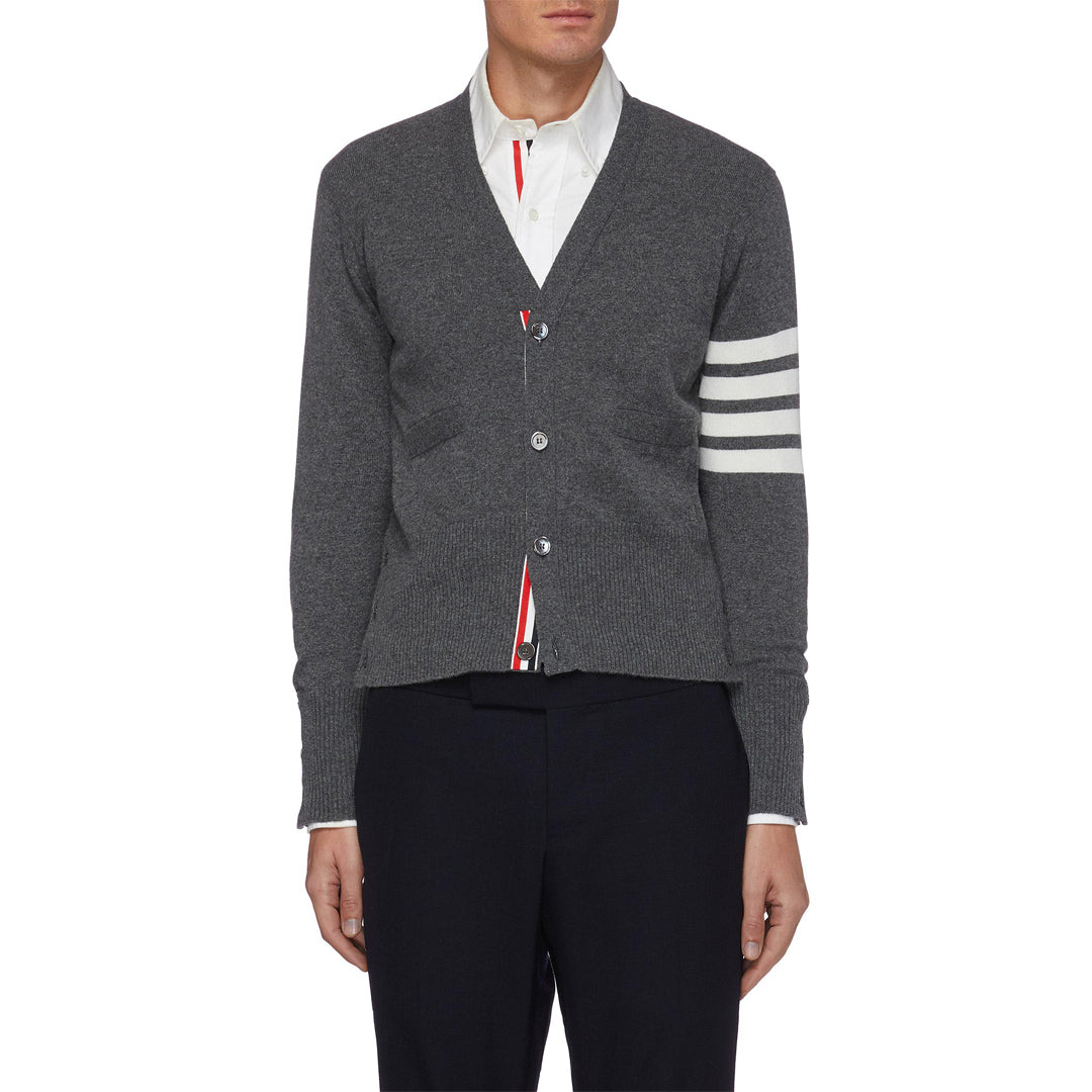 Thom BrowneV-Neck Knitted Cardigan