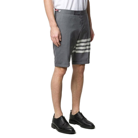 Thom Browne Men's Suit Shorts - Premium Quality with Signature Grosgrain Loop Tab