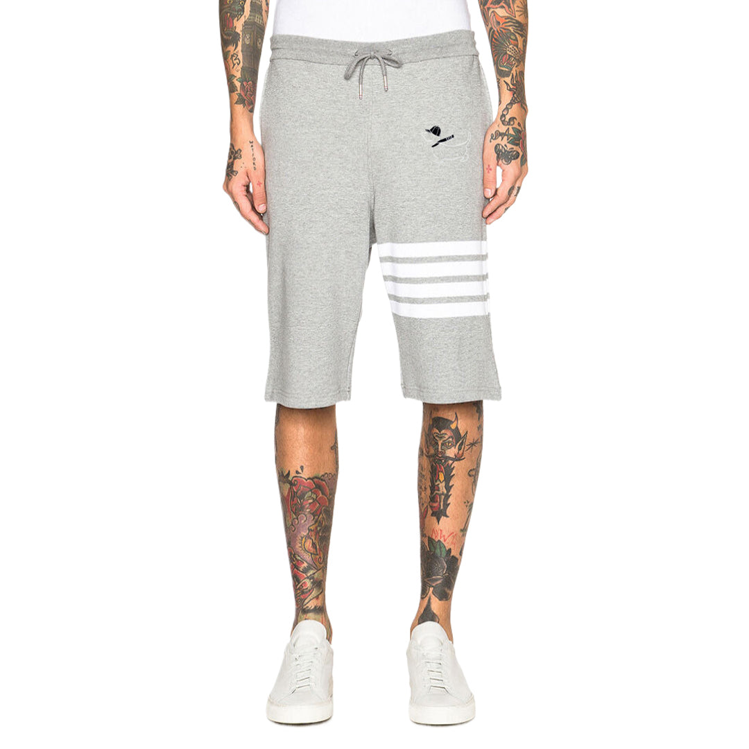 Thom BrowneMen's Sports Shorts - 100% Cotton Made in Japan with 4-Bar Detail