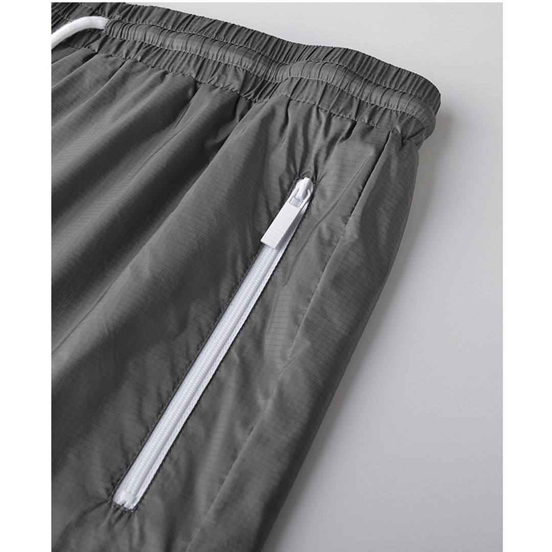 Thom BrowneMen's Sports Shorts - 100% Polyamide with 4-Bar Stripe Detail