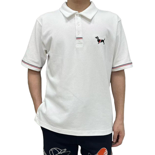 Men's Refined Polo Shirt | V-Neck | 4-Bar Heritage Detail
