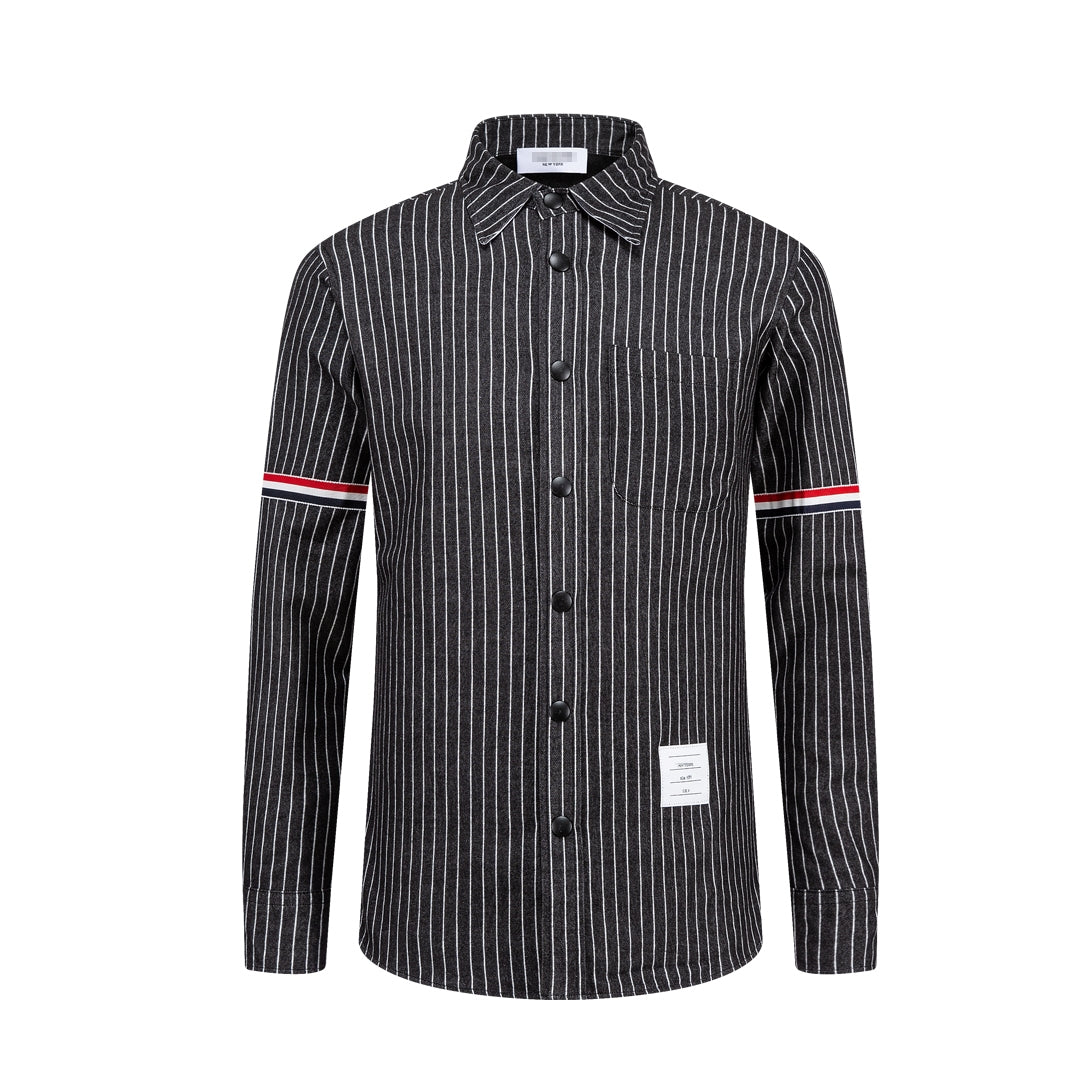 Thom BrownePremium 4-Bar Oxford Elastic Thick Shirt