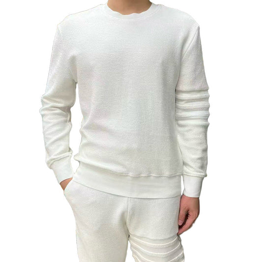 Thom BrowneMen's Crew Neck Sweatshirt - 100% Cotton Classic Design