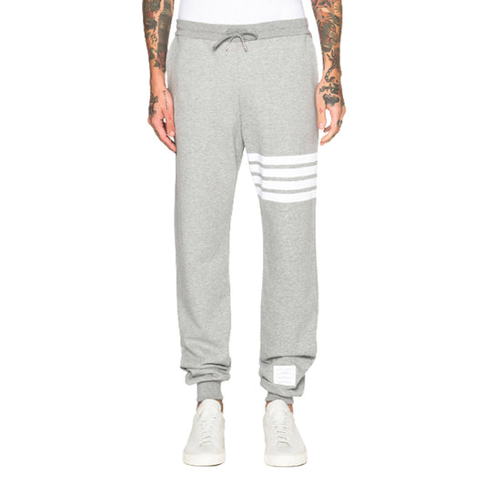 Thom Browne Classic 4-Bar Varsity Sports Pants - Unisex 100% Cotton