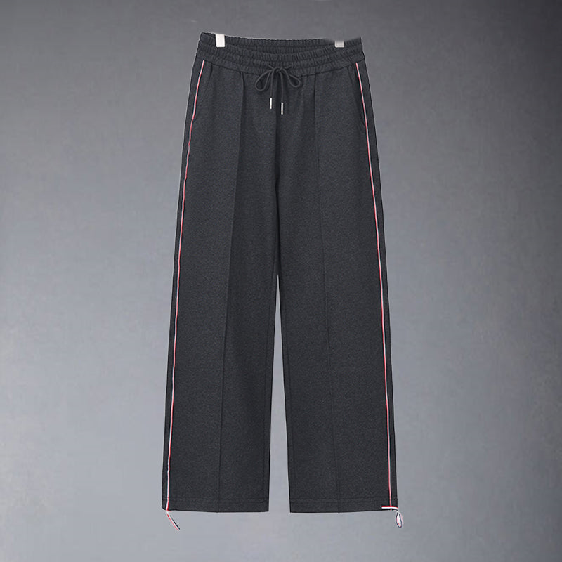 Thom BrowneMen's Cotton Straight-Leg Pants - 100% Cotton with Adjustable Backstrap
