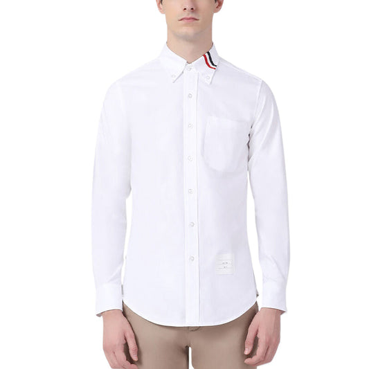 Classic 4-Bar Casual Oxford Elastic Shirt