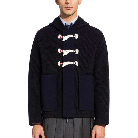 Thom BrowneClassic V-Neck Knitted Cardigan Sweater