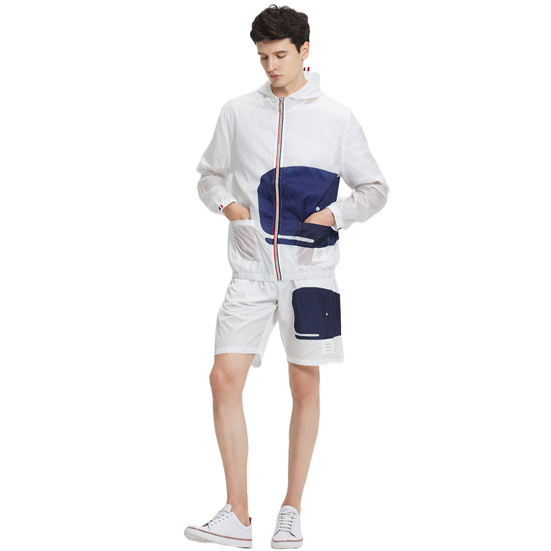 Thom BrowneMen's Beach Shorts - Signature Grosgrain Loop Tab