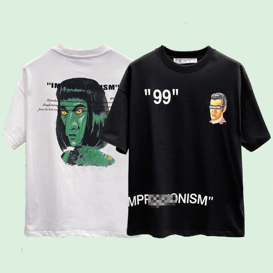 OFF-Whlte Arrow Logo Cotton T-shirt#24