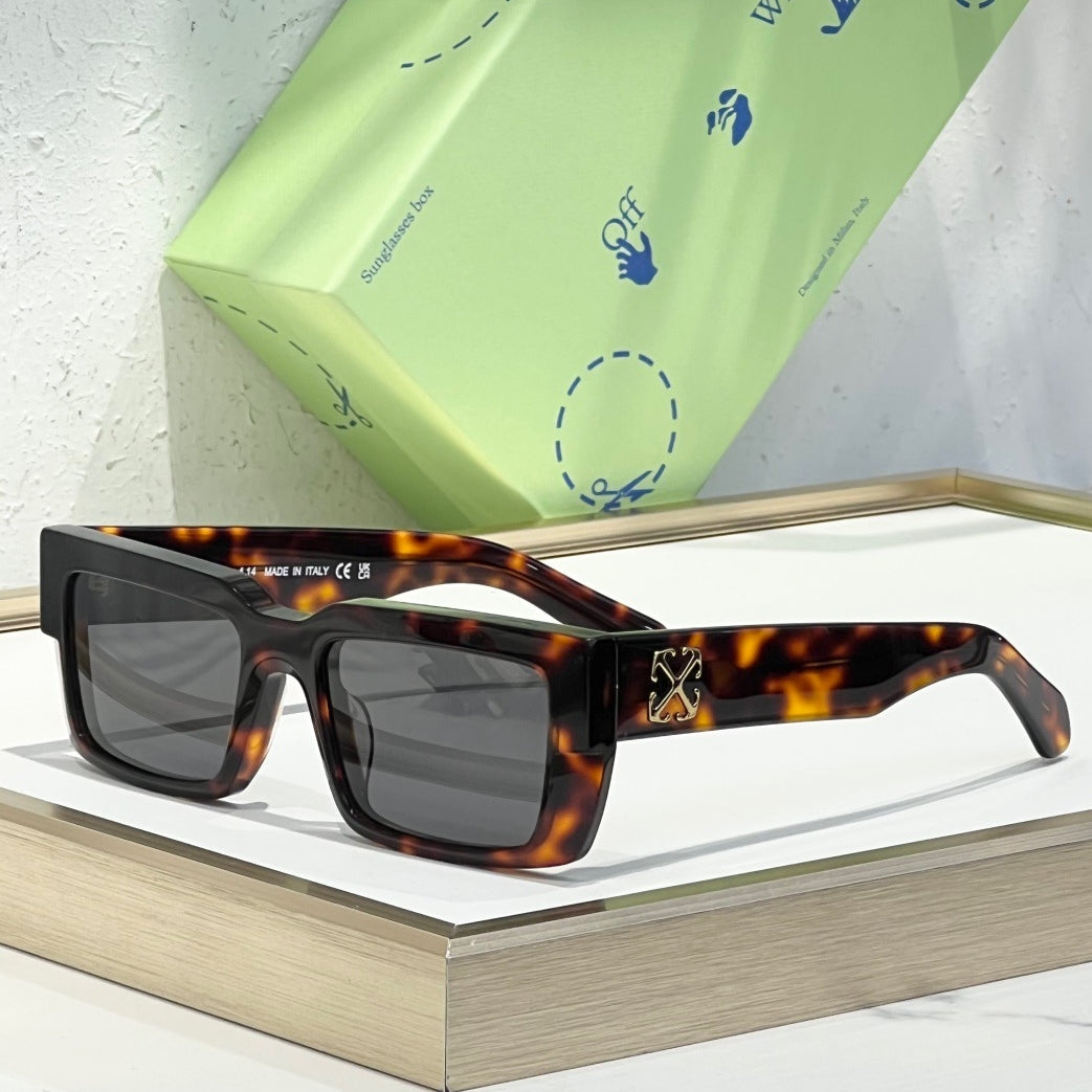 OFF-WHITE Signature Arrow Logo Sunglasses - Classic Acetate Frame (9 Styles)