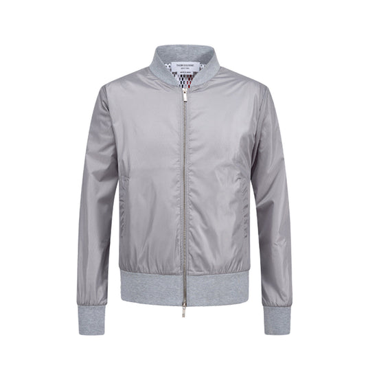 Thom Browne4-Bar Back Stripe Jacket with Signature Grosgrain Detail