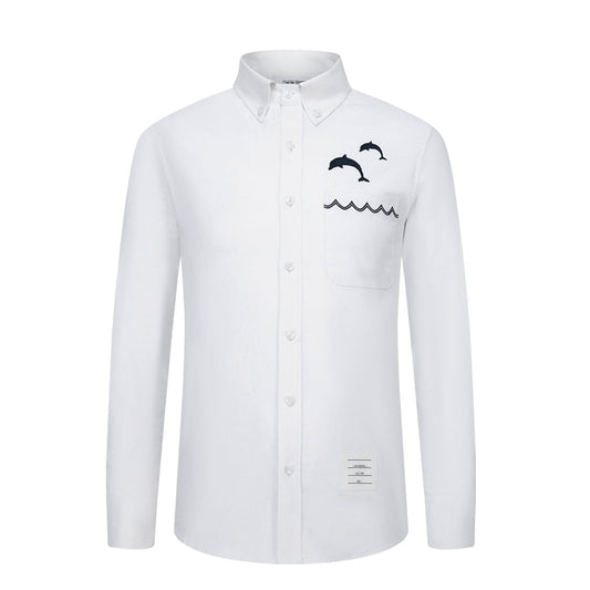 Men's Casual Oxford Shirt - 100% Cotton Button-Front Shirt