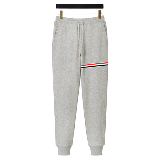 Men's Casual Sweatpants - Cotton Signature 4-Bar Detail