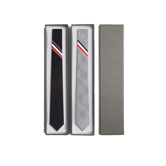 Thom BrowneMen's 4-Bar Oxford Elastic Tie - 2026 Collection