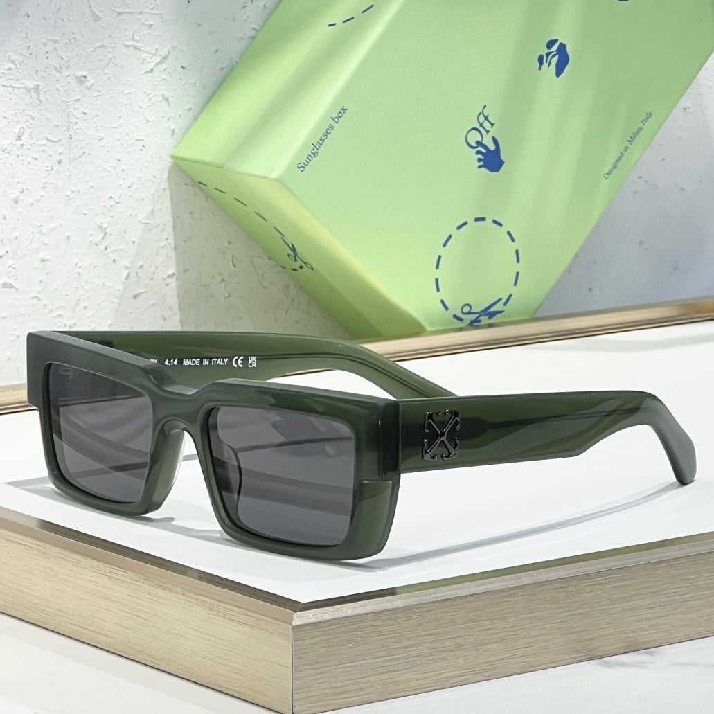 OFF-WHITE Signature Arrow Logo Sunglasses - Classic Acetate Frame (9 Styles)
