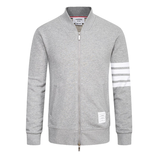 Thom Browne4-Bar Stripe Couple Hoodie - Premium Zip-Up Sweatshirt