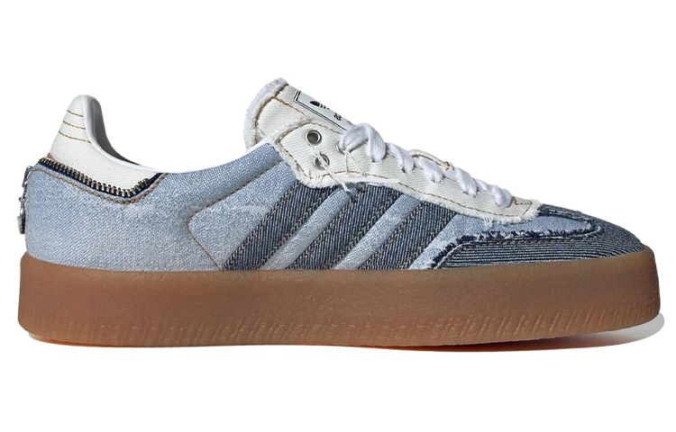 Womens adidas x ATMOS Sambae Stacked Denim II0001 - Image 2