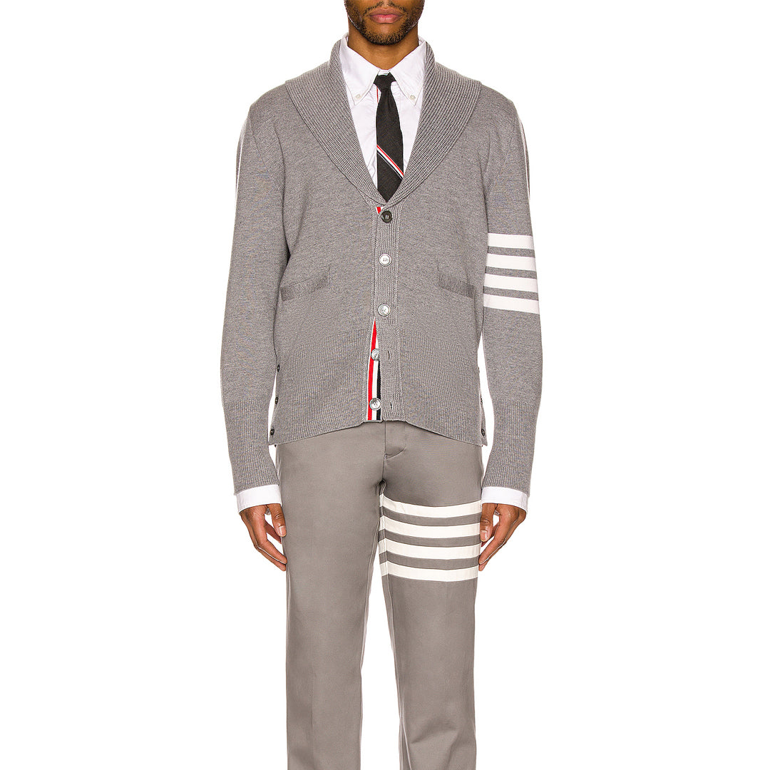 Thom BrowneThick Knitted Zip-Up Jacket
